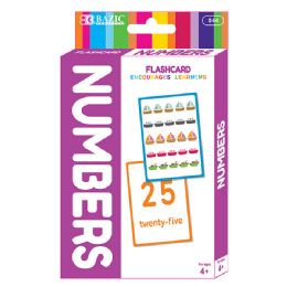 72 Bulk Numbers Flash Cards (36/pack)
