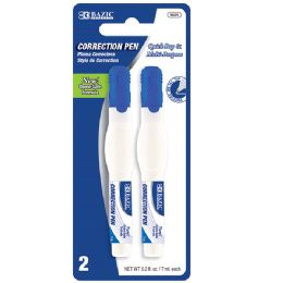 144 Bulk 0.2 Fl Oz (7 Ml) Metal Tip Correction Pen (2/pack)