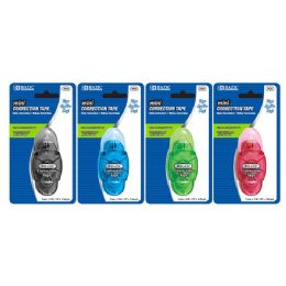 144 Bulk 5 Mm X 196" Mini Correction Tape With Protective Cap