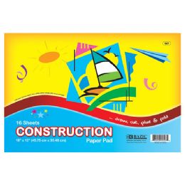 48 Bulk 16 Ct. 18" X 12" Construction Paper Pad