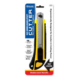 144 Bulk Heavy Duty Self Loading Cutter W/ Grip + 2 Replacement Blades