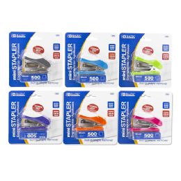24 Bulk Mini Cushion Grip Standard (26/6) Stapler W/ 500 Ct. Staples