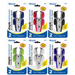 24 Bulk Claw Style Staples Remover W/ Safety Lock (2/pack)