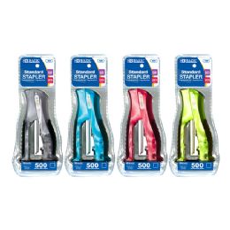 12 Bulk Compact StanD-Up Standard (26/6) Stapler W/ 500 Ct. Staples