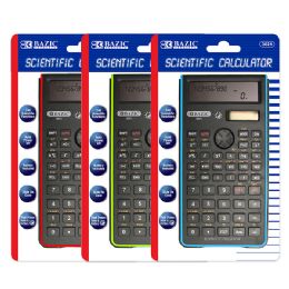 72 Bulk 240 Function Fancy Color Scientific Calculator W/ SlidE-On 
