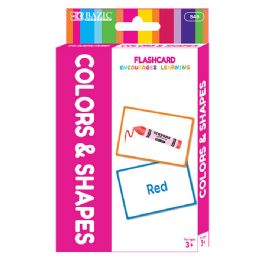 72 Bulk Colors Preschool Flash Cards (36/pack)