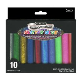 24 Bulk 0.35 Fl Oz (10.5 Ml) 10 Glitter Glue Pen