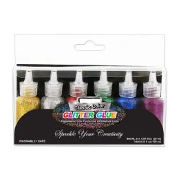 24 Bulk 0.67 FL OZ 20 mL 6 Classic Color Glitter Glue