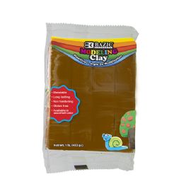 24 Bulk 1 Lb Brown Modeling Clay