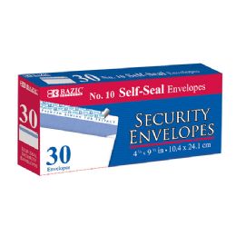 24 Bulk #10 SelF-Seal Security Envelopes (30/pack)