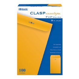 5 Bulk 9" X 12" Clasp Envelope (100/box)
