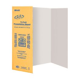 24 Bulk 36" X 48" White TrI-Fold Corrugated Presentation Board