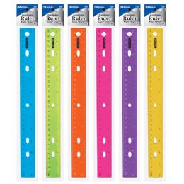 288 Bulk 12" (30cm) Jeweltones Color Ruler
