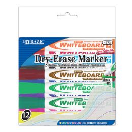 12 Bulk Bright Colors Chisel Tip DrY-Erase Markers (12/box)