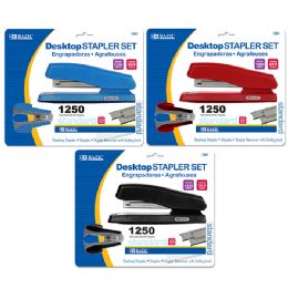 12 Bulk Office Desktop Stapler Set