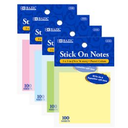 288 Bulk 100 Ct. 3" X 3" Stick On Notes