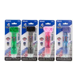 24 Bulk 4-Color Neck Pen W/ Cushion Grip (2/pack)