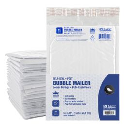 10 Bulk 6" X 9.25" (#0) Poly Bubble Mailer (25/pack)