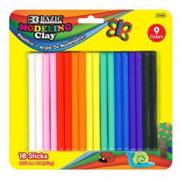 24 Bulk 9.17 Oz (260g) 9 Color Modeling Clay Sticks