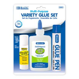 24 Bulk Assorted Glue Sets (3/pack)
