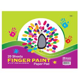 48 Bulk 20 Ct. 16" X 12" Finger Paint Paper Pad