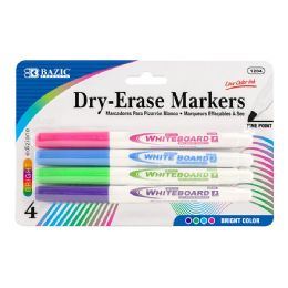 24 Bulk Bright Colors Fine Tip DrY-Erase Markers (4/pack)