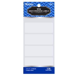 144 Bulk 2 3/4" X 1" White Multipurpose Label (128/pack)