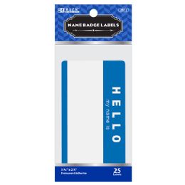 144 Bulk Hello My Name Is Name Badge Label 25pack