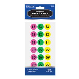 144 Bulk Garage Sale Label 180pack