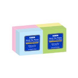 12 Bulk 100 Ct. 3" X 3" Stick On Notes (12/shrink)