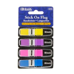 288 Bulk 30 Ct. 0.5 Inch X 1.7 Inch Neon Color Coding Flags W/ Dispenser