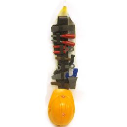 24 Bulk 10 Pc Tool Belt W/ Helmet In Net Bag