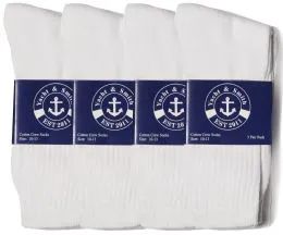 72 Bulk Yacht & Smith Men's Cotton Terry Cushioned King Size Crew Socks