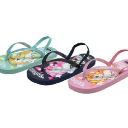 36 Bulk Girls Fashion Flat Sandals Man Made Sole And Upper Imported