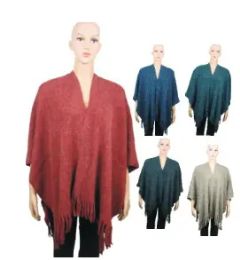 48 Bulk Womens Plain Design Shawl Assorted Color