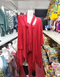 48 Bulk Womens Plain Design Shawl Assorted Color