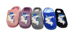 36 Bulk Girls Unicorn Slippers Comfy Warm Kids Winter Lightweight Indoor Cute Home Shoes