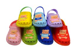 72 Bulk Girls Garden Clogs Summer Cute Sandals Slippers For Boys Girls Toddler Outdoor Indoor