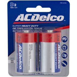 48 Bulk Batteries D 2pk Heavy Duty Ac Delco On Blister Card