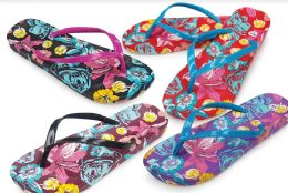 48 Bulk Ladies Flip Flop In Assorted Color And Size