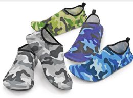 48 Bulk Mens Camo Water Shoes In Assorted Color