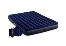 6 Bulk Queen Dura -Beam Classic Downy Airbed Whand Pump 3pcscs