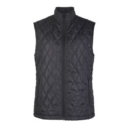 24 Bulk Sofra Womens Diamond Quilted Puffer Vest Color Black Size S