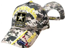 24 Bulk Military Embroidered Acrylic Cap