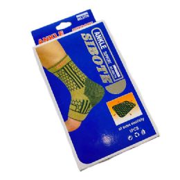 36 Bulk 1pc Stretch Ankle Support [blue Box]