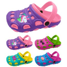 48 Bulk Girl's Garden Shoes