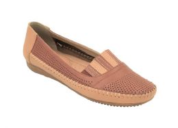 18 Bulk Womens Leather Flats Driving Walking Casual Soft Sole Shoes Color Tan Size 5-10