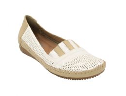 18 Bulk Womens Leather Flats Driving Walking Casual Soft Sole Shoes Color White Size 5-10