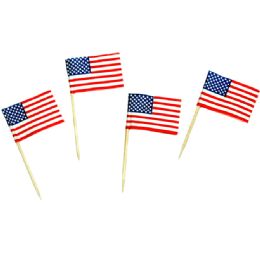 144 Bulk Toothpicks - Usa Flags, 50 Pc.