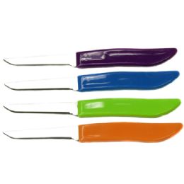 144 Bulk Paring Knives -Assorted  4pc